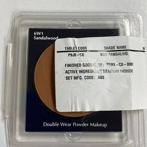 New Estée Lauder Double Wear Powder Makeup in 6W1 SANDALWOOD Tester